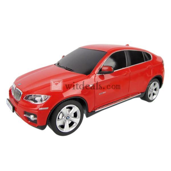 電動ラジコン車／ラジコンカー　BMW　 X6　1:24　レッド
