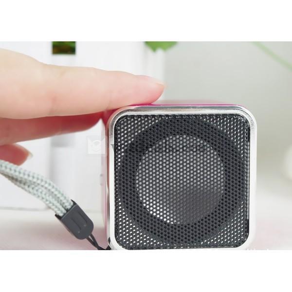 FMラジオ付miniスピーカー ピンク