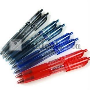 ノック式　水性ボールペン／ゲルインキボールペン／水性サインペン　0.5mm 赤