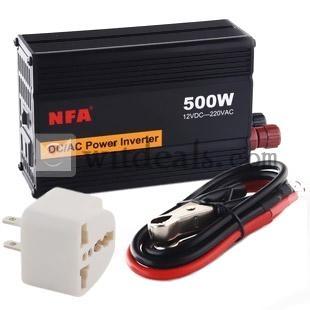 500Ｗインバーター／自動車車載変換器12Vから220Vへブースター