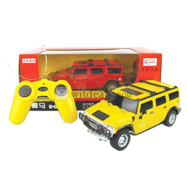 1:27　ラジコンカー／リモコン車　Hummer　H2SUT　イエロー