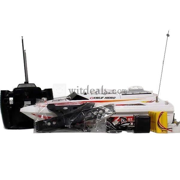 2モーター搭載 ラジコン 船／ボート 高速サーフィンモーターボート ホワイト