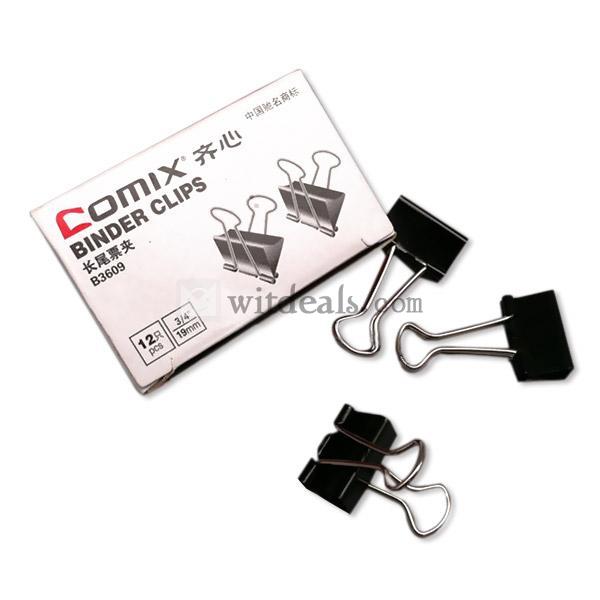 ブラック 小サイズ クリップ幅 19mm 黒