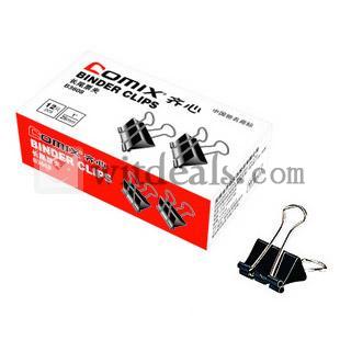 高質 ダブルクリップ　大サイズ 多機能 クリップ幅 25mm 黒