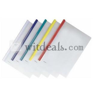 超薄型綴じ具　A4サイズ　レールファイル　青