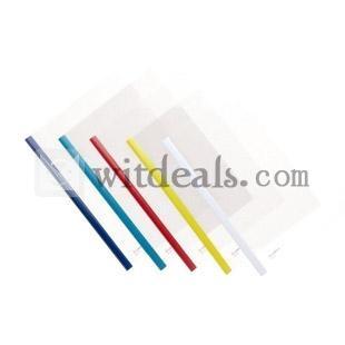 超薄型綴じ具　A4サイズ　レールファイル　青　