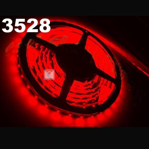 防水5M(3528SMD) 300LEDテープライト／ストリップライト／クリスマス／カット可能　レッド