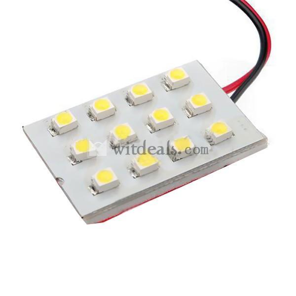 T10 BA9S SMD LED車内ライト／ルームライト／パネルバブル12 LED
