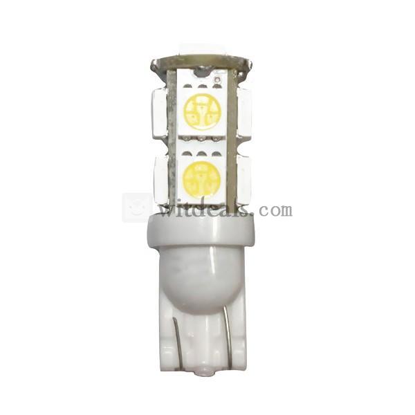 ハイクオリティ　T10 SMD5050 LEDバルブライトDC12V　9LED