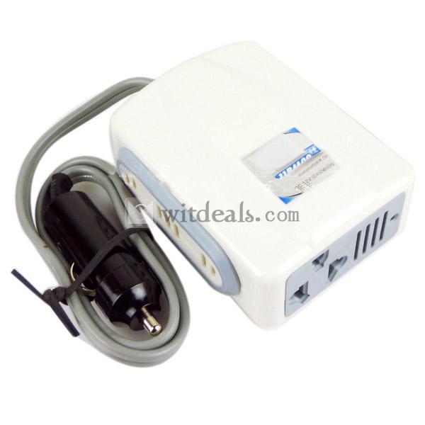 80Ｗ車用電源変換器／車載インバーター12Vから220Vへ変換ノートパソコン電源