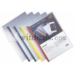超薄型綴じ具　レールファイル　A4サイズ　赤