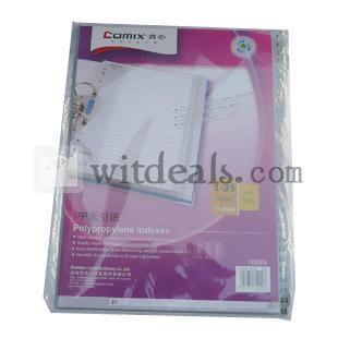 穴ファイル専用　インデックス紙　A4サイズ　赤