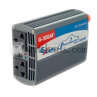 サファイア型300W車載インバーター／バスパワーダブルコンセント付き