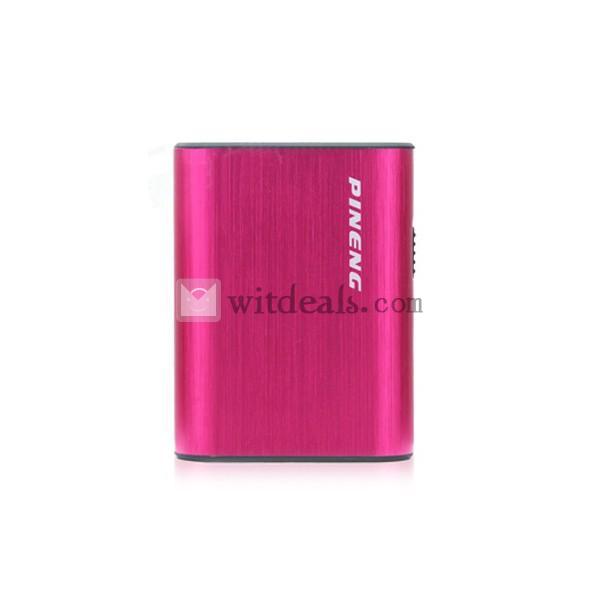 5000mAh　8つ充電用変換プラグ　iPad／iPhoneモバイルバッテリー　レッド