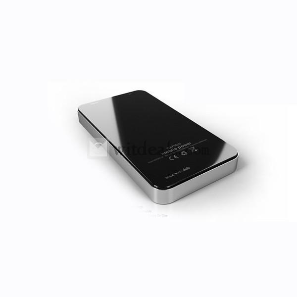 通用タイプモバイルバッテリー【送料無料】多種の変換プラグ　4800mAh　ブラック