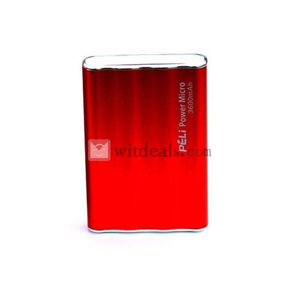 7200mAh　通用タイプモバイルバッテリー　レッド