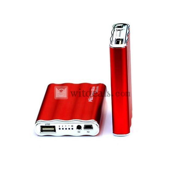 3600mAh　通用タイプモバイルバッテリー　レッド