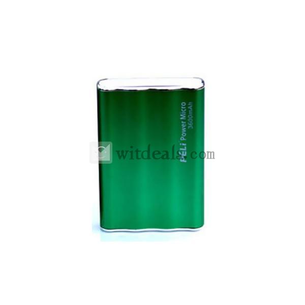 通用タイプモバイルバッテリー　【送料無料】　3600mAh　グリーン