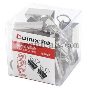 ダブルクリップ　錆防ぐ　銀色