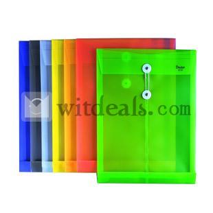 プラスチック製　ファイルケース　縦型　赤