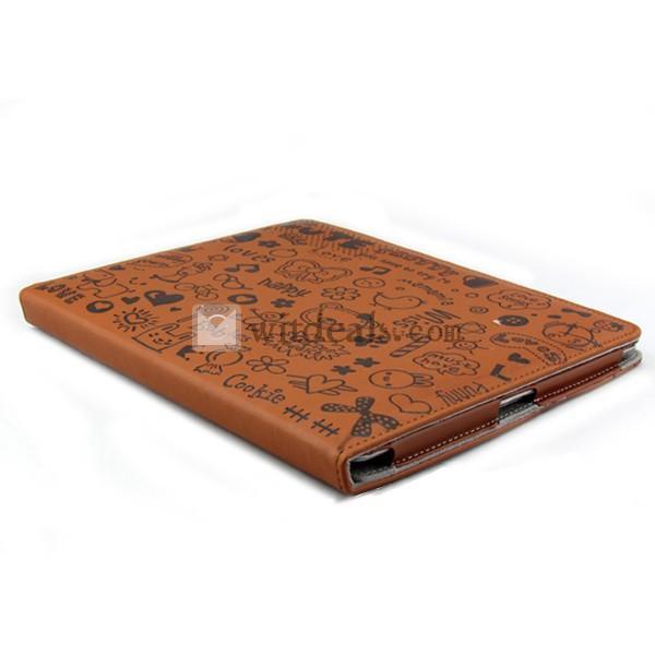 PU iPad2／3レザーケース・カバー　コーヒー色