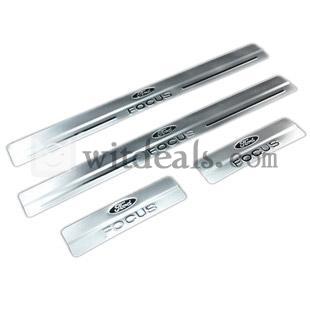 FORD FOCUS 09型車用スカッフプレート／ステンレス製NEW FOCUSエントランスモール