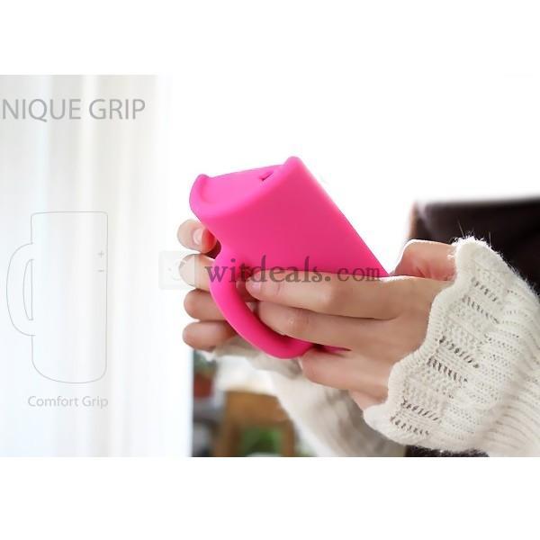 MUG CASE iPhone 4／4S保護ケース/カバー シリカゲル シリコンケース/カバー ローズレッド
