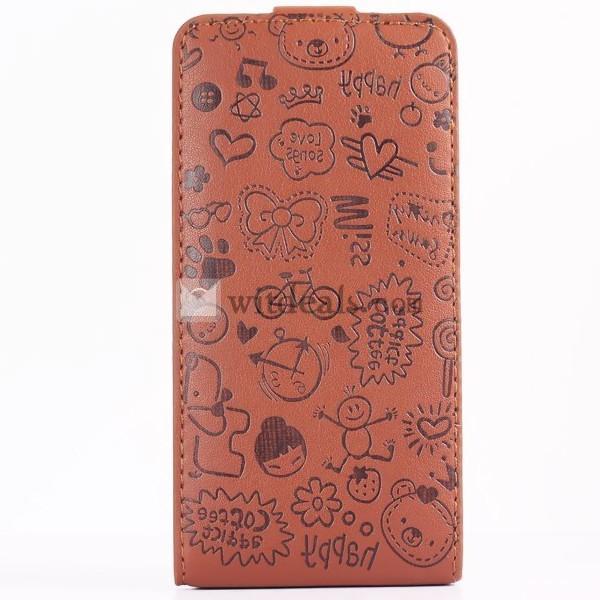 iPhone 4／4Sレザーケース/カバー　PU コーヒー色