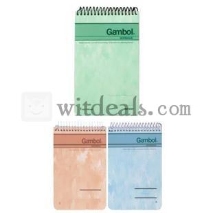 ミシン目つき　リングノート　A7サイズ　バンチ穴付き