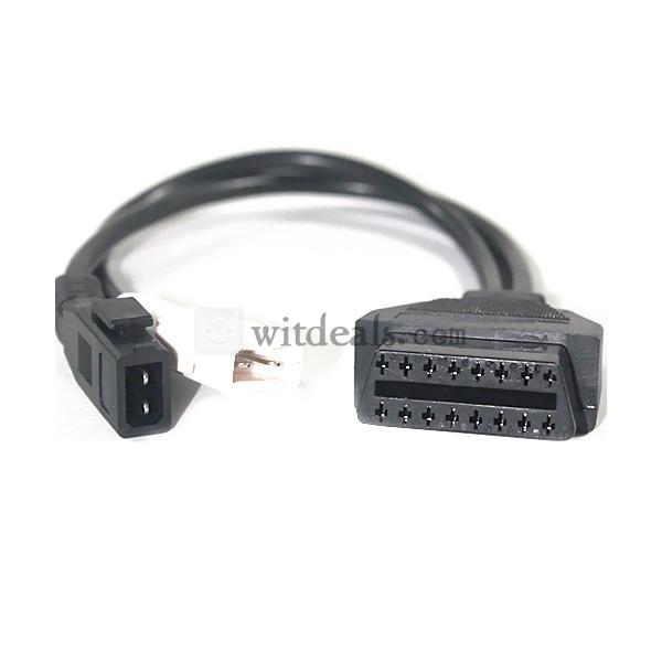 EOBD2 フラッシャー１６ピン車用診断ツール用延長ケーブル TDi HDi JTD