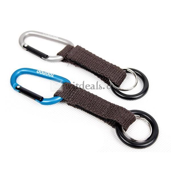 登山用カラビナ ナスカン 登山用品 ブルー/グリーン/オレンジ/グレー/ブラック