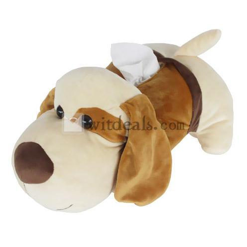 犬型　シリーズ　カーアクセサリー　ティッシュカバー／ケース　横置きタイプ