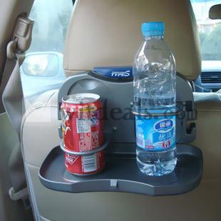 ドリンクホルダー　金属製　車内品　グレー