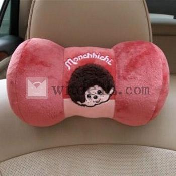 カー用品　ヘッドレストクッション　カップル　バラレッド