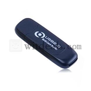 カードリーダー　USB2.0対応　多機能　TF＋SD＋MS＋M2対応　ブラック