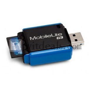 USB3.0対応　TF／MS／SD／SDXC対応カードリーダー　ハイスピード　ブルー