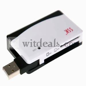 USB3.0対応　カードリーダー　多機能付き　ハイスピード　ホワイトとブラック