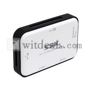 TF／SD／MS／XD／TF対応　USB3.0カードリーダー　ホワイト