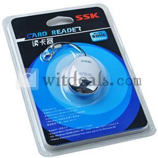 マイクロ micro SD／TFカードリーダー USB 2.0 多機能 ホワイト