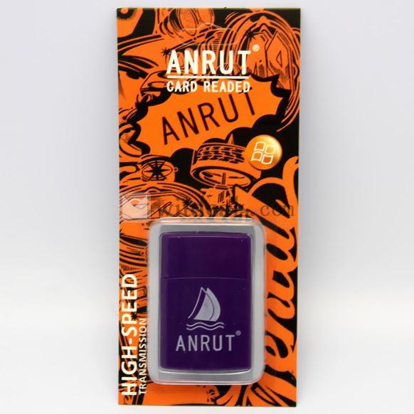 USB2.0マルチカードリーダ　TF／SD／M2対応　バイオレット