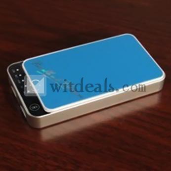 3000mAh ポリマー 汎用タイプ（iPhone5も対応）モバイルバッテリー　二つUSBポート付き　ブルー