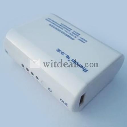 4400mAh【送料無料】二つUSBポート付き　緊急マルチモバイルバッテリー／ポータブル電池　ホワイト