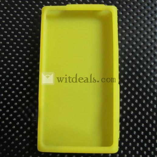 iPod nano(第7世代)対応　ソフトケース／シリコンケース／保護ケース　イエロー