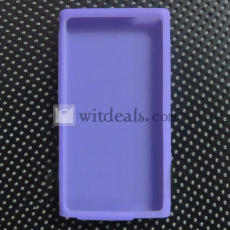 iPod nano7ケース シリコンケース・カバー　iPod（アイポット）nano 7専用　パープル