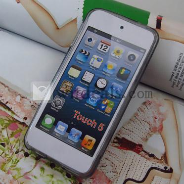 iPod touch第5世代の保護ケース　S型ソフトケース　グレー