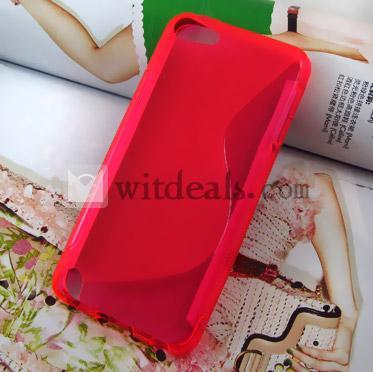 S型ソフトケース iPod Touch 5保護ケース　レッド