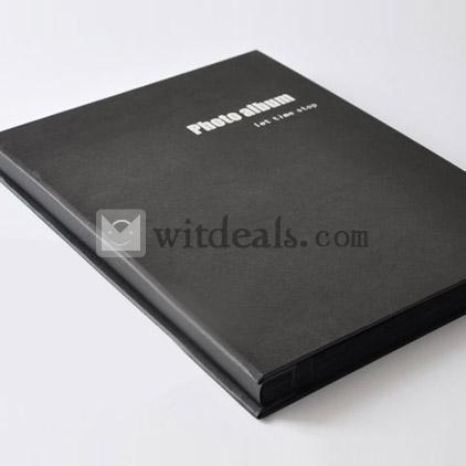 8インチ写真入れ／フォトアルバム 粘着式 写真 整理アルバム　ブラック