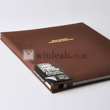 NCL 12インチフォトアルバム／写真入れ DIYアルバム　コーヒー色