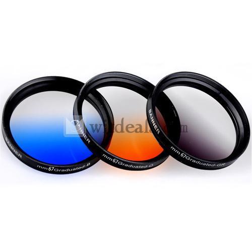 Canon18-55レンズフィルター　ハーフグラデーションフィルター 67mm グレー（灰）