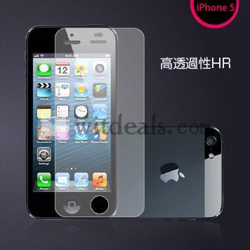 iPhone5保護フィルム　防指紋　iPhone5s擦り傷から保護フィルム　HRグレード透過性